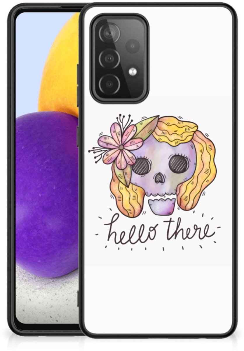 Telefoonhoesje Samsung Galaxy A72 (5G/4G) Boho Skull