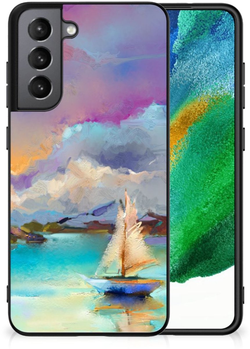 Kleurrijke Telefoonhoesje Samsung Galaxy S21FE Boat