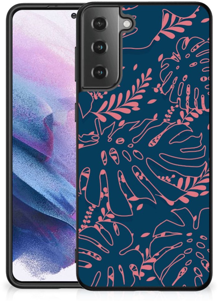 Samsung Galaxy S21 Plus Bloemen Hoesje Palm Leaves