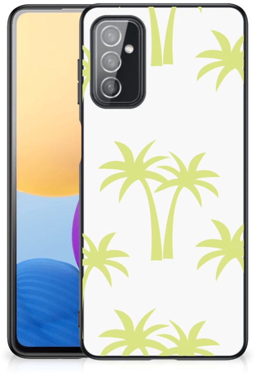 Samsung Galaxy M52 Bloemen Hoesje Palmtrees