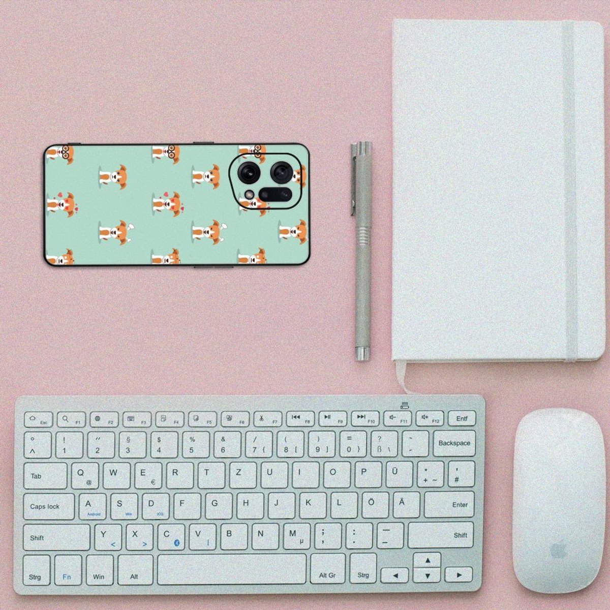 OPPO Find X5 Dierenprint Telefoonhoesje Pups