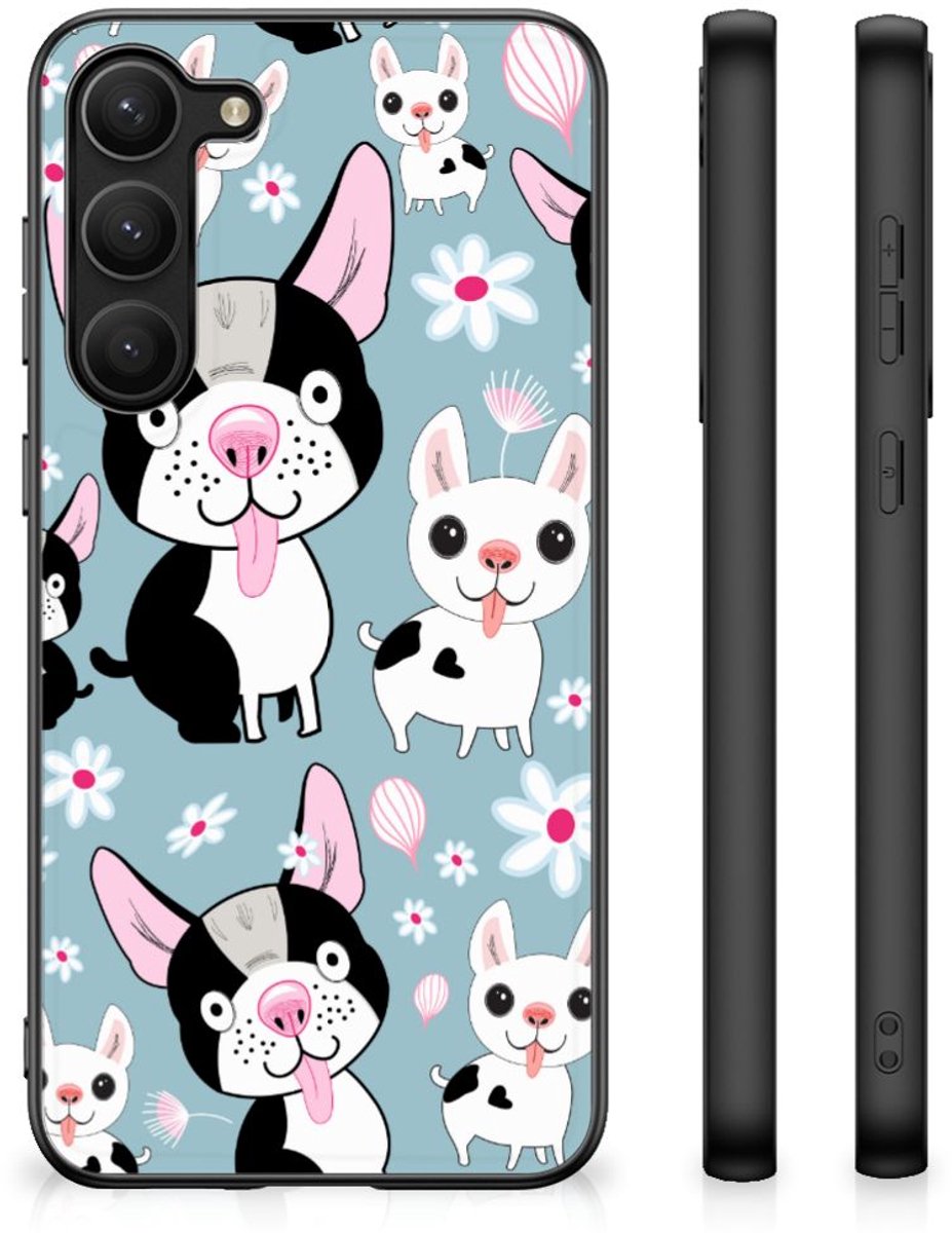 Back Cover voor Samsung Galaxy S23 Plus Dierenprint Telefoonhoesje Hondjes