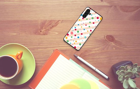 Coque arrière en TPU mignonne pour Samsung Galaxy A13 avec des points noirs