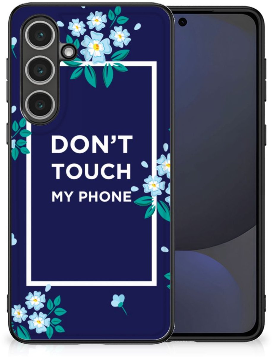 Samsung Galaxy S24 FE Telefoon Hoesje Flowers Blue DTMP