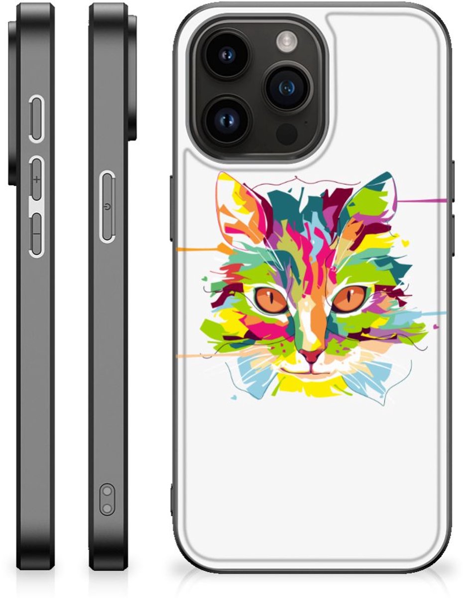 iPhone 15 Pro Max Hoesje Cat Color