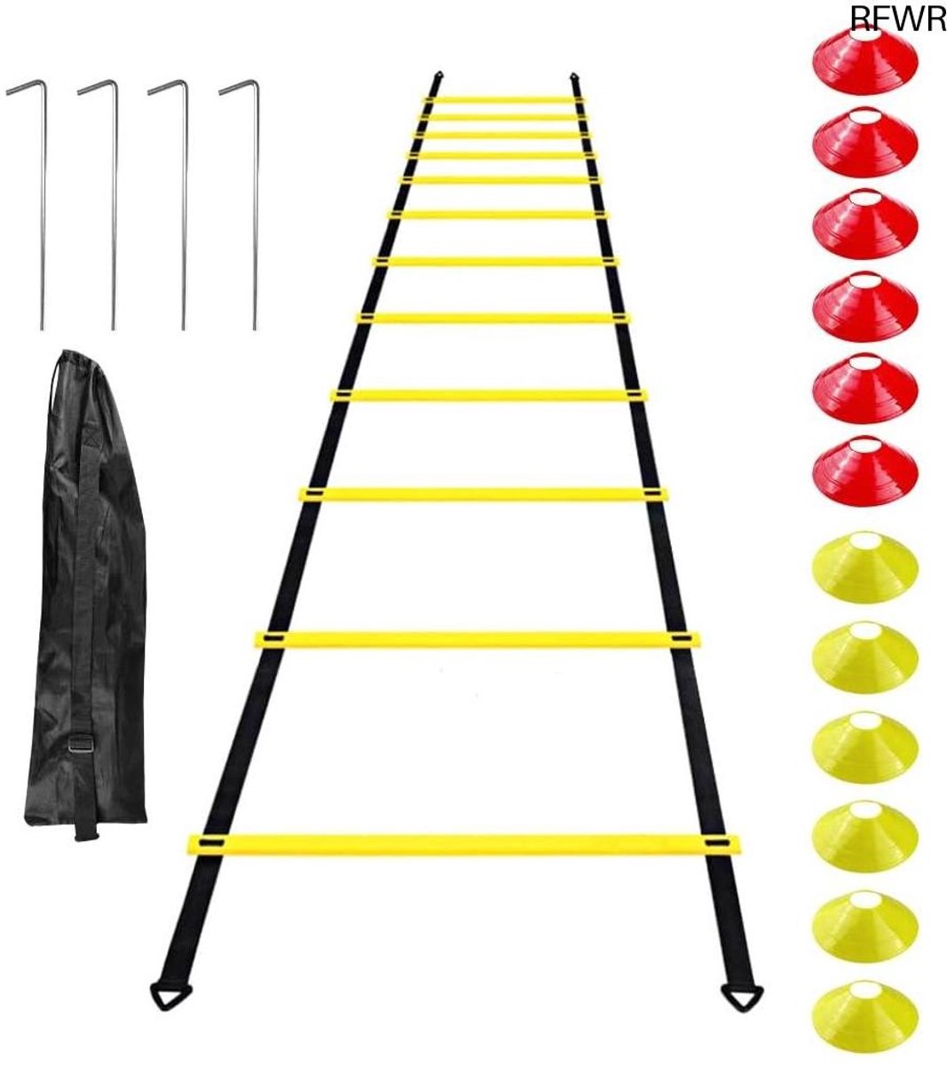 RFWR® Voetbal Trainingsset met Coördinatieladder, Kegels en Palen voor Efficiënte Training