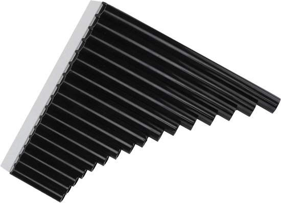 Allecto Plus panfluit – 16 pijpen – zwart – beginners