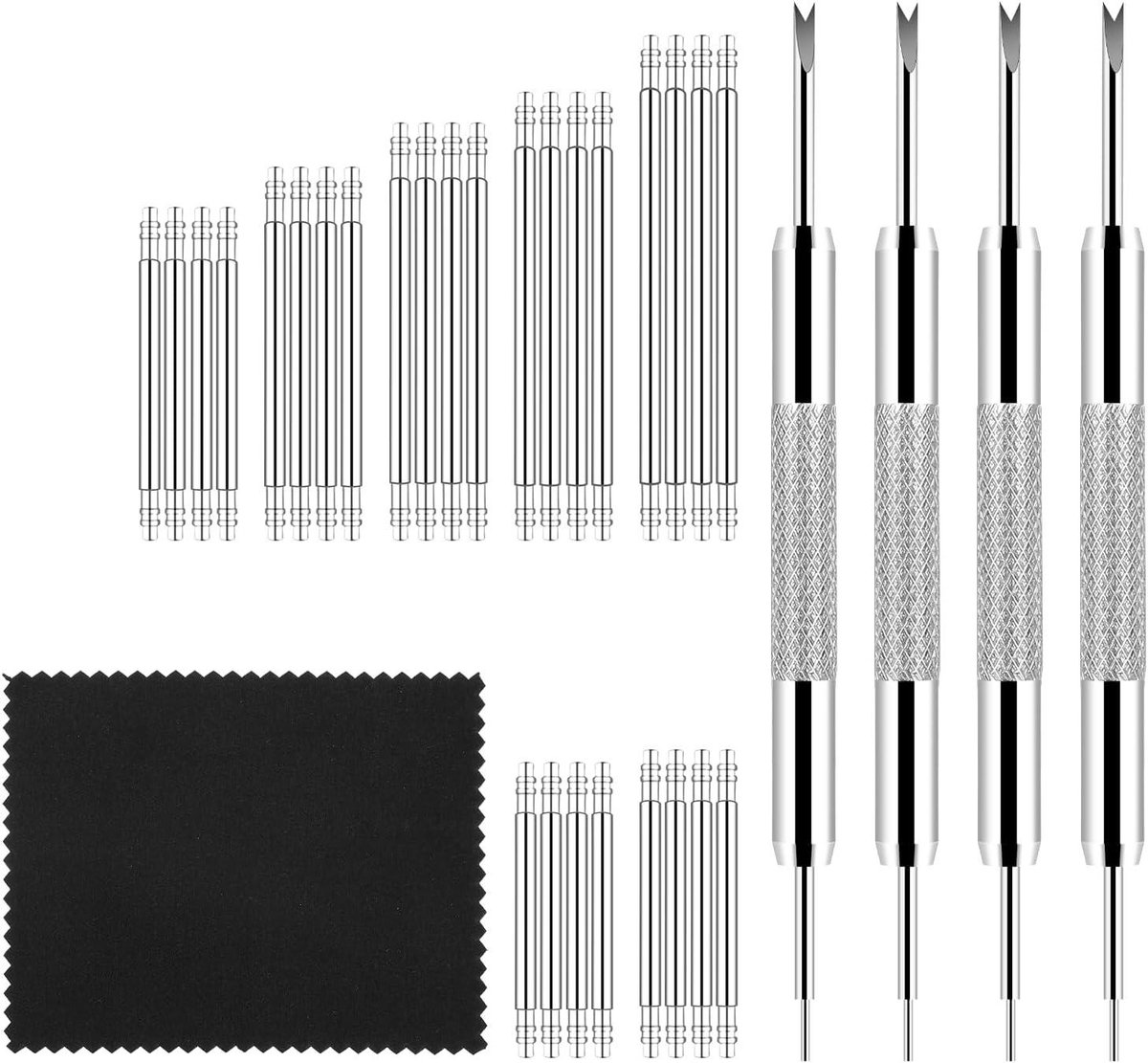 Allecto Plus - Horlogeband Verwijderingsset - Horloge Reparatie Kit - Horlogeband Pin - Horloge Gereedschapsset - Horloge Band Verstelgereedschap - 32 stuks