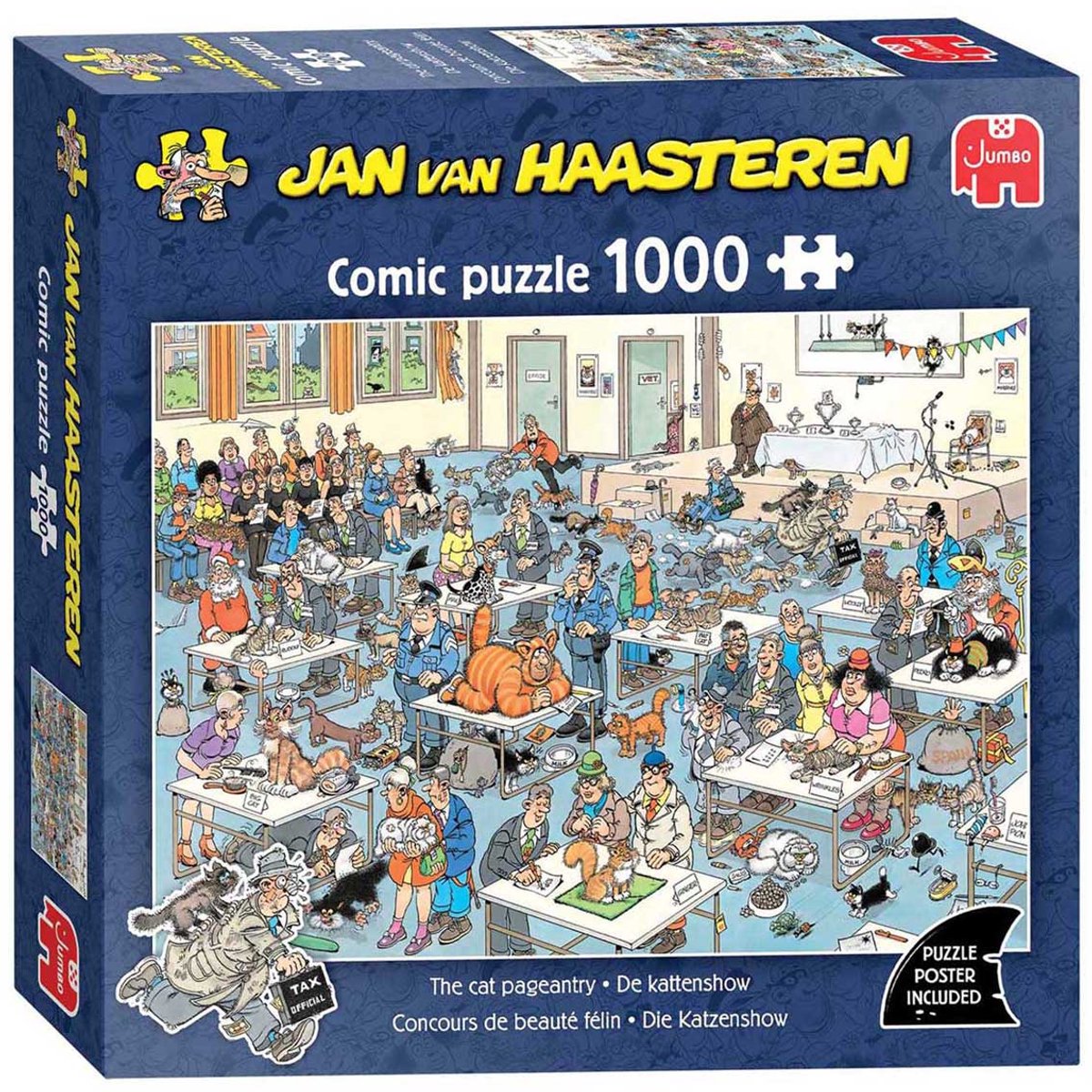 Jan Van Haasteren - Kattenshow - 1000 stukjes puzzel — afbeelding 9