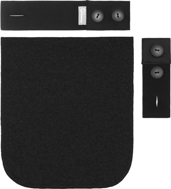 Be Mammy – Rallonge de pantalon – Set 3 pièces – Zwart – BE-BE20-139- BB