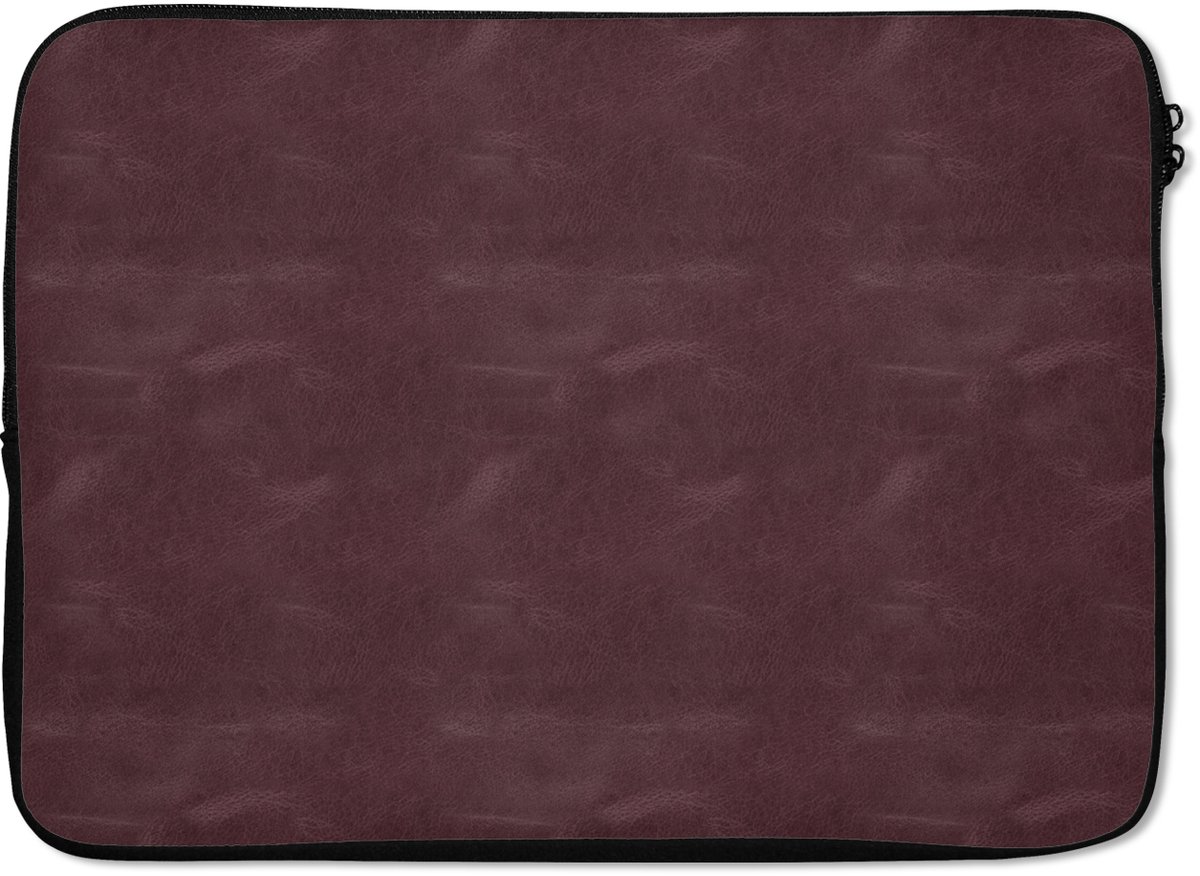 Laptophoes - Rood - Leer print - Laptop - 13 Inch - Laptop sleeve