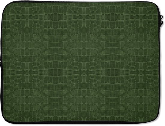 Housse pour ordinateur portable - Impression Cuir - Vert - Ordinateur portable - Accessoires pour ordinateur portable - 17 pouces - Housse pour ordinateur portable