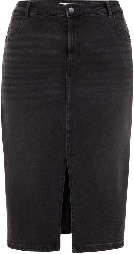 Jupe en jean taille haute WE Fashion pour femme - Curve