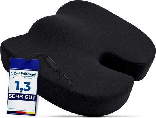 QPFO® Stoelverhoger voor Auto – Comfortabele Zitverhoger – Veilig en Ergonomisch Autozitje voor Kinderen en Volwassenen