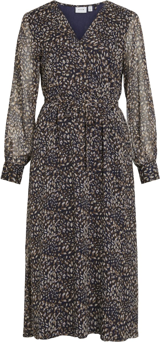 Vila maxi-jurk VIFALIA lane mouwen rhodonite