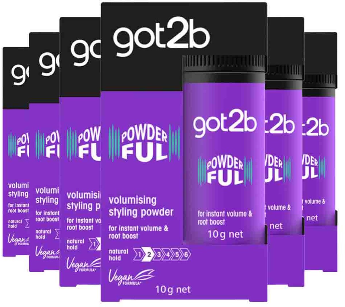 Got2b Powderful Volume Poeder - Haarstyling - Maximale Volume - Natuurlijke Hold - Gewichtloze Formule – Voordeelverpakking - 6 x 10 g