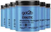 Got2b Men Chaotic Fibre Haar Gum – Haarpaste – Haarstyling - Gecontroleerde Warrige Look - Langdurige Hold - Vegan Formule - Voordeelverpakking - 6 x 100 ml