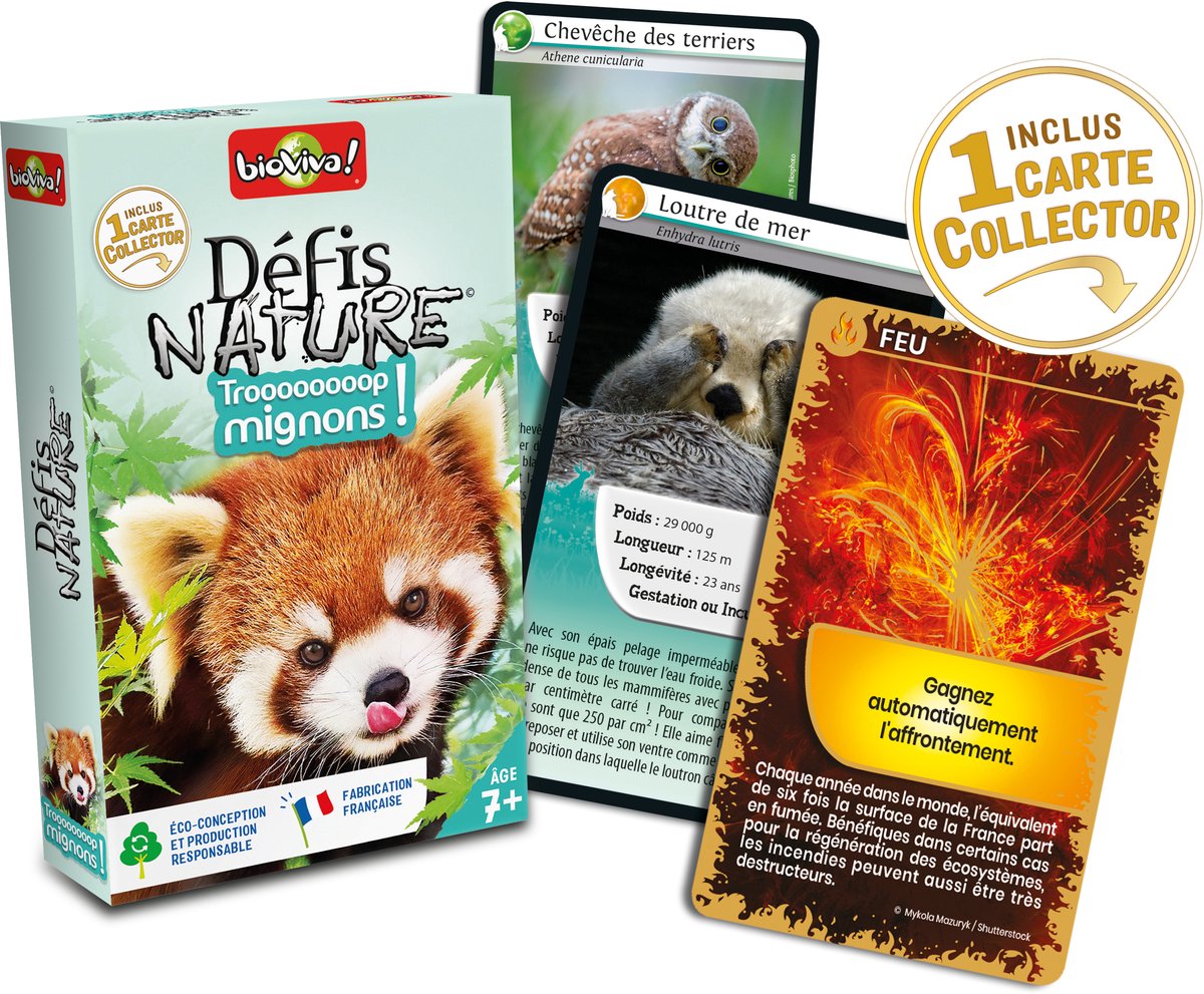 Défis Nature: Te Schattig! Kaartspel voor 2-6 spelers, vanaf 7 jaar