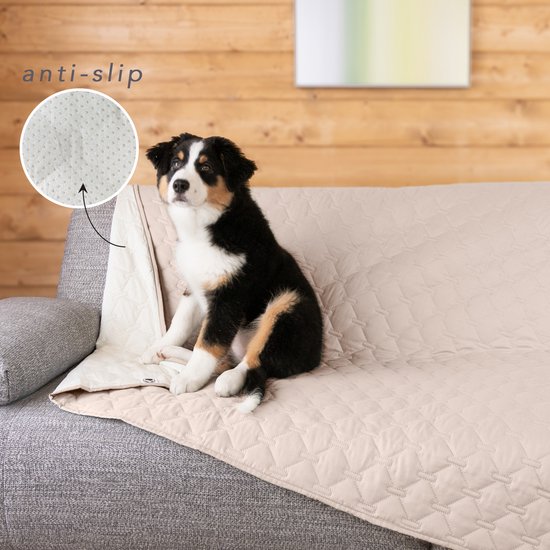 Groene Berg Hondendeken Bank 130x210 cm - Waterdichte deken - Antislip hondendeken auto - Hondenkleed - Bankbeschermer hond - Hondenmat - Kaki - Patroon Diamant