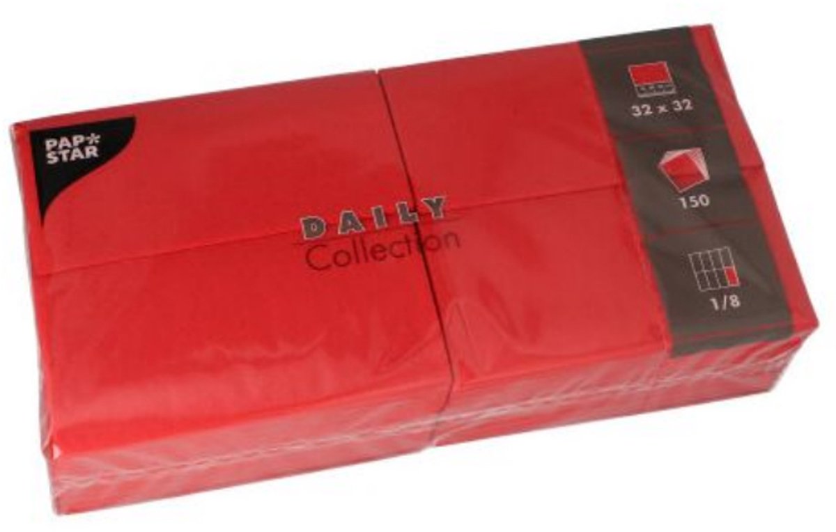 150 Servetten DAILY Collection 1/8 vouw 32 cm x 32 cm champagne
