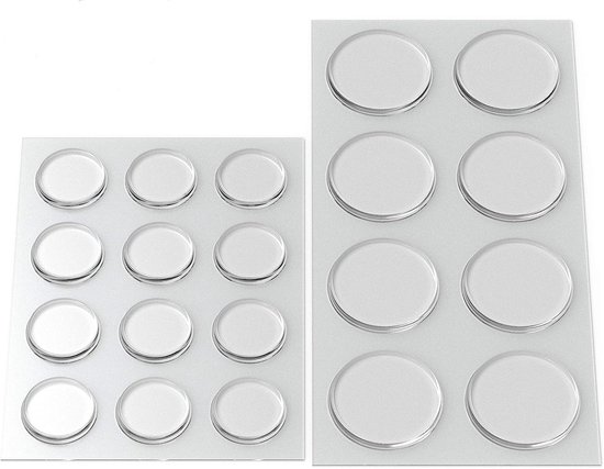 Foto: Ronde dubbelzijdige stickers gemaakt van nanotape