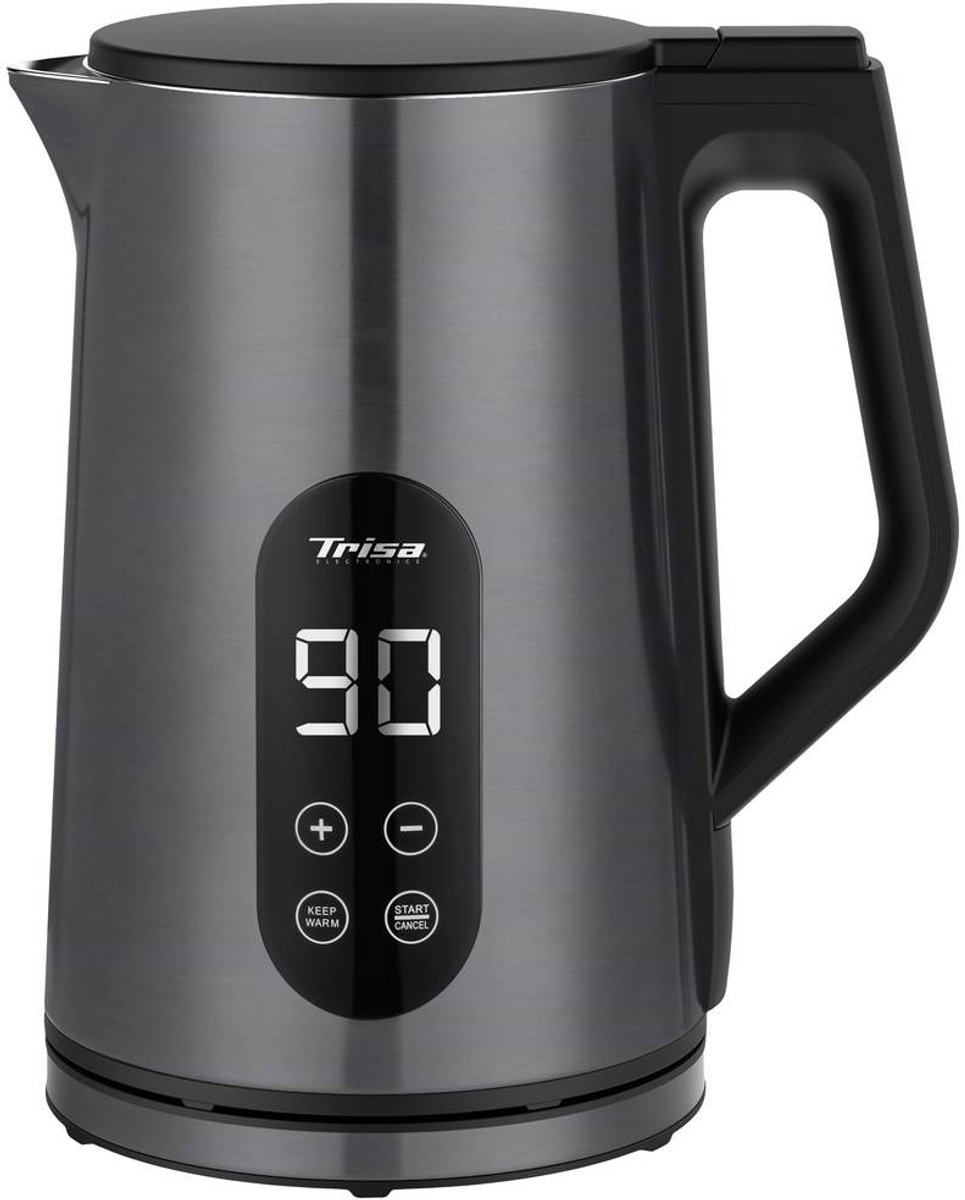 Trisa Digital Boil Waterkoker Aantal/Volume: 1.7 l Antraciet