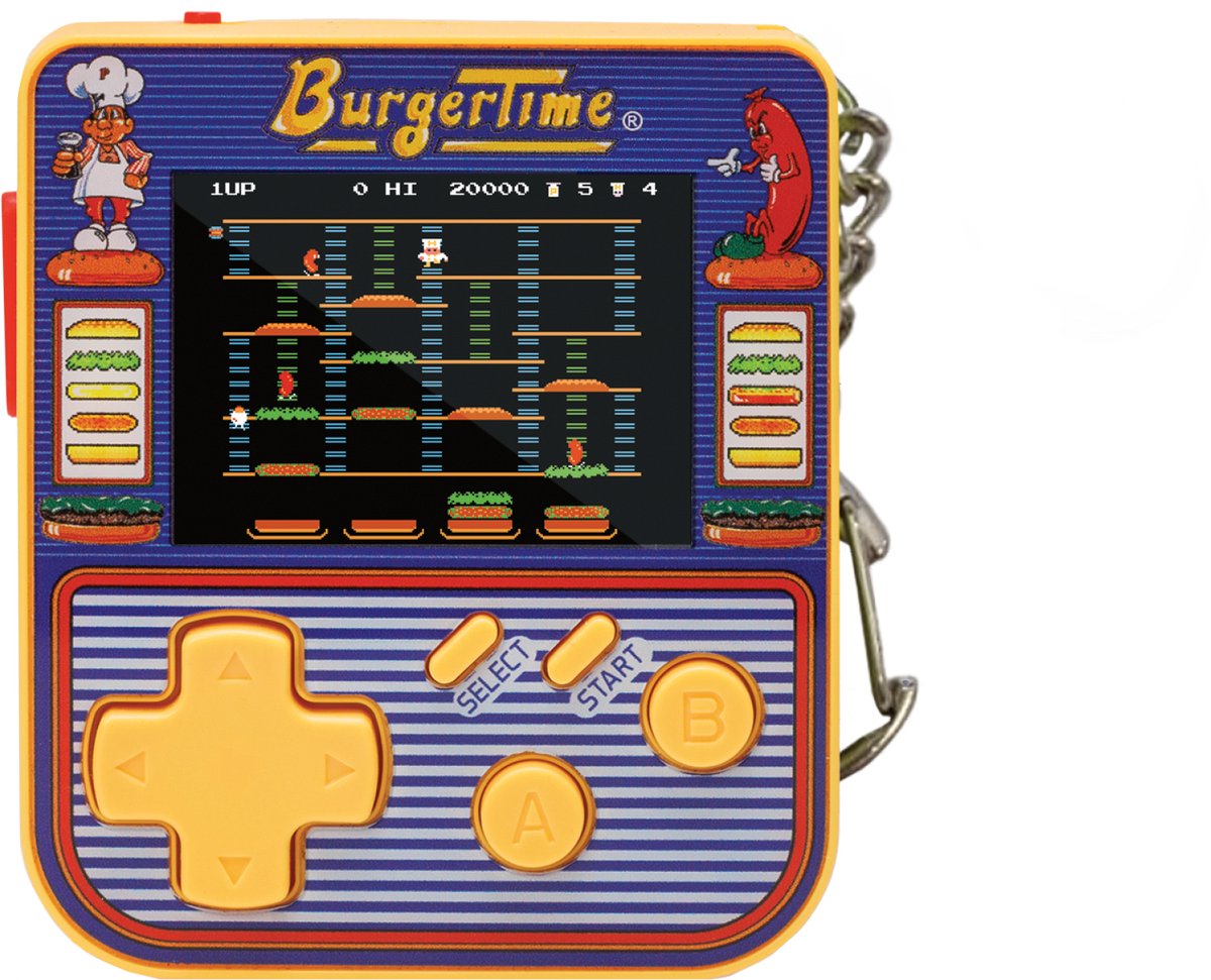 Evercade - Super Micro Keychain Gamer - Data East Burger Time