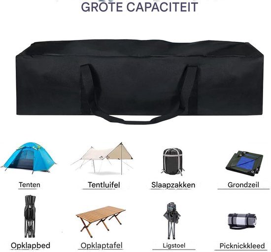Draagbare Tentstokken Tas - Waterdichte Opbergtas voor Camping - Multifunctioneel voor Vissentuig, Caravan & Luifel Frame van Merkloos — afbeelding 4