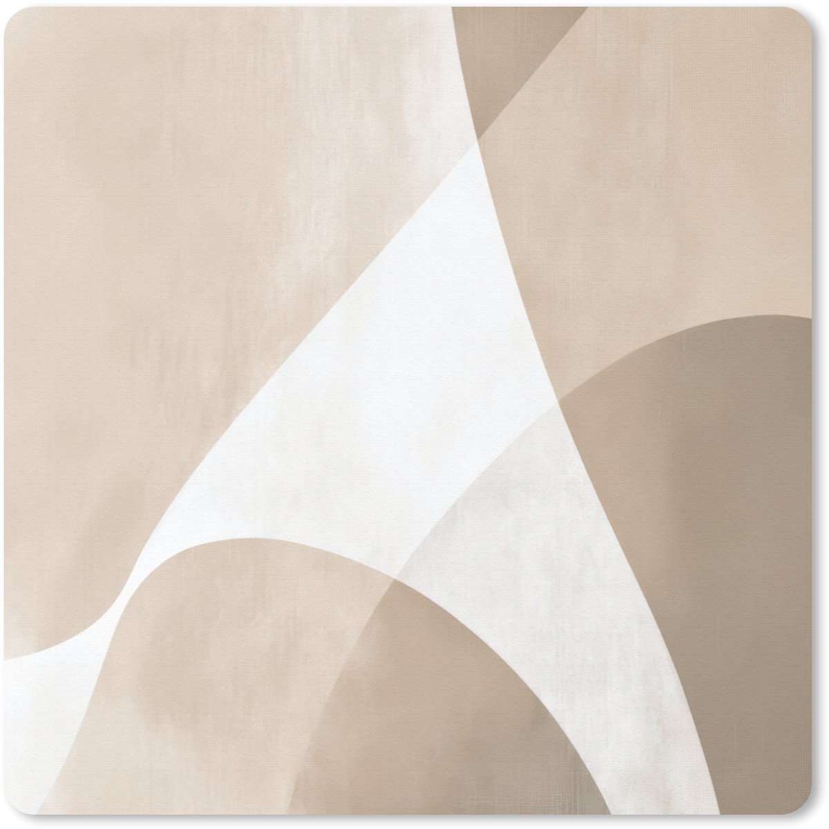 Muismat 30x30 cm - Mousepad Vloeiende vlakken - Harmonieus - Golvend - Muismatten