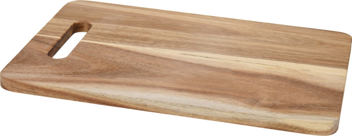 Excellent Houseware - Houten Snijplank - 30x20 cm - Acaciahout - Ergonomische Handgreep
