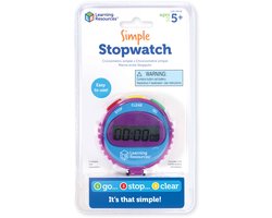 Learning Resources kinderstopwatch multicolor eenvoudig te gebruiken.