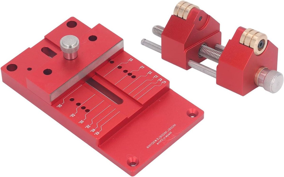 Slijpkit voor beitels en vliegtuigen - Hoekmeter en armatuur - Aluminium legering - 15 tot 45 graden - Beitel Slijpen