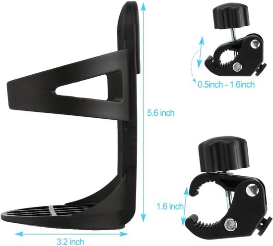 Universele fietswaterfleshouder Geschikt voor grote flessen, fietswaterfleshouders, bekerhouder, past op de meeste fietsen, 2-pack — afbeelding 3