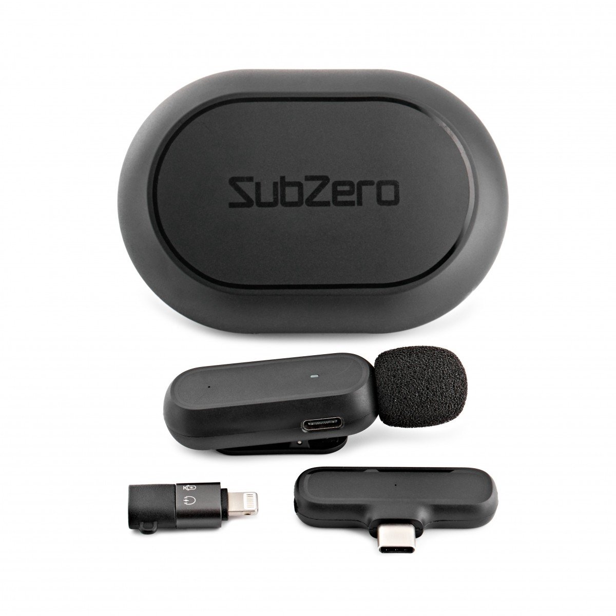 SubZero Draadloze Lavalier Mic met USB-C en Lightning aansluitingen
