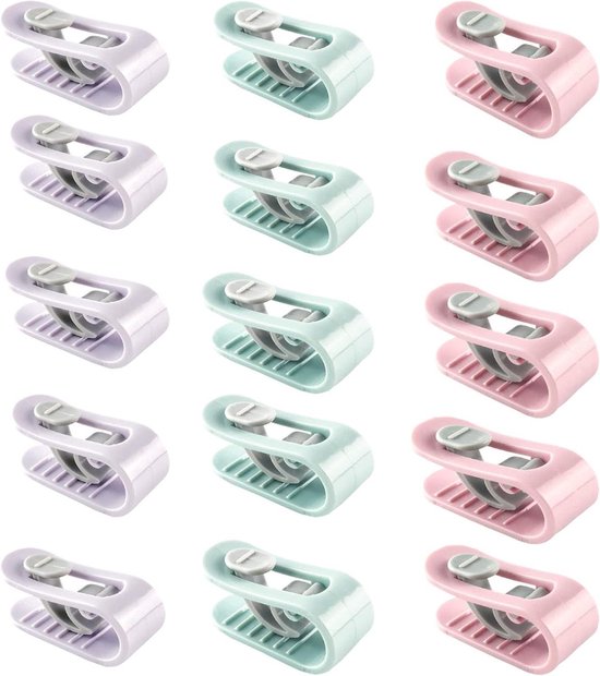 ZAHD 12 stuks quilt-bevestigingsclips, clips voor het bevestigen van het dekbed, bevestiging van het dekbed, antislip dekbedden, clips, geen pennen, gesp, dekclip, hoge elasticiteit, dekclip