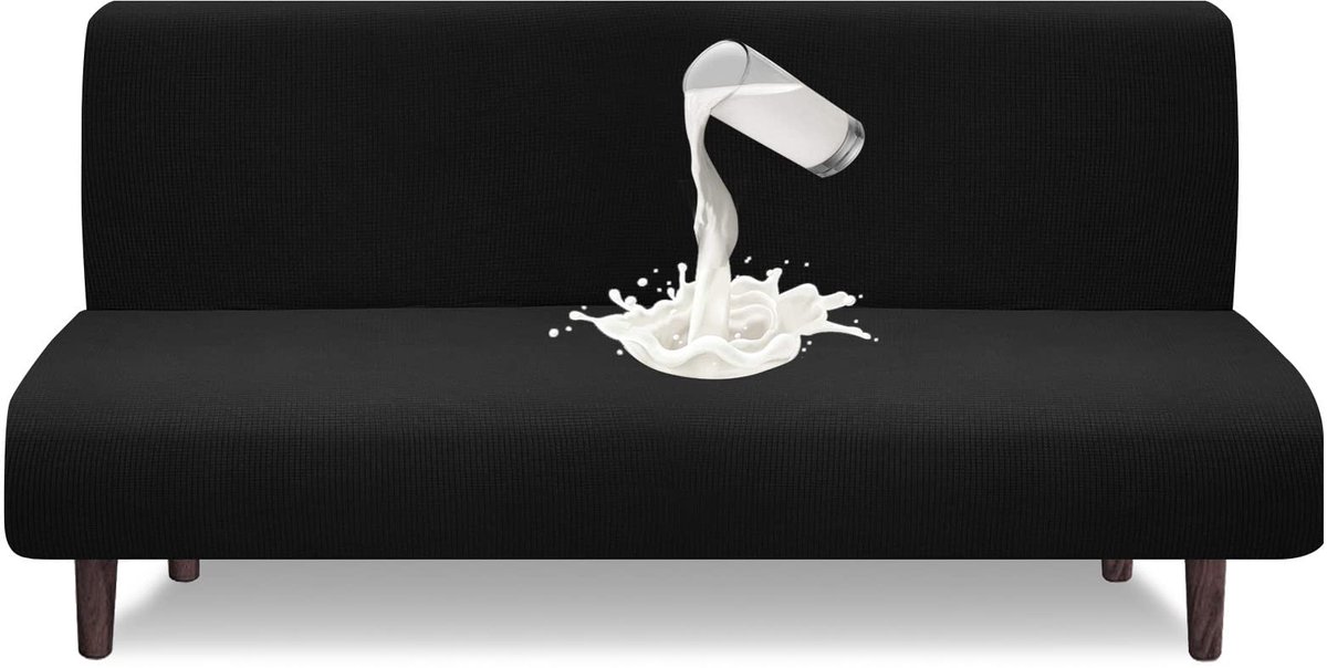 Ibenzoa® Waterbestendige, Elastische Futon Hoes voor Armless Slaapbank in Diverse Kleuren en Maten