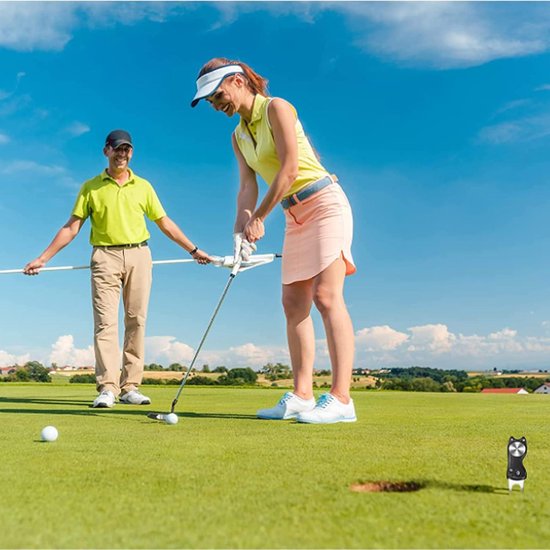 Allecto Plus - 2 Stuks Golf Groene Reparatie Pitch Vork - Inklapbaar met Pop-Up-Knop en Magnetische Kogelmarkering - Golf Accessoires voor Buitenactiviteiten van Allecto Plus — afbeelding 2