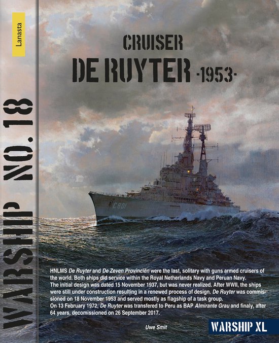 Lanasta - Warship 18 - Cruiser De Ruyter 1953 - cover