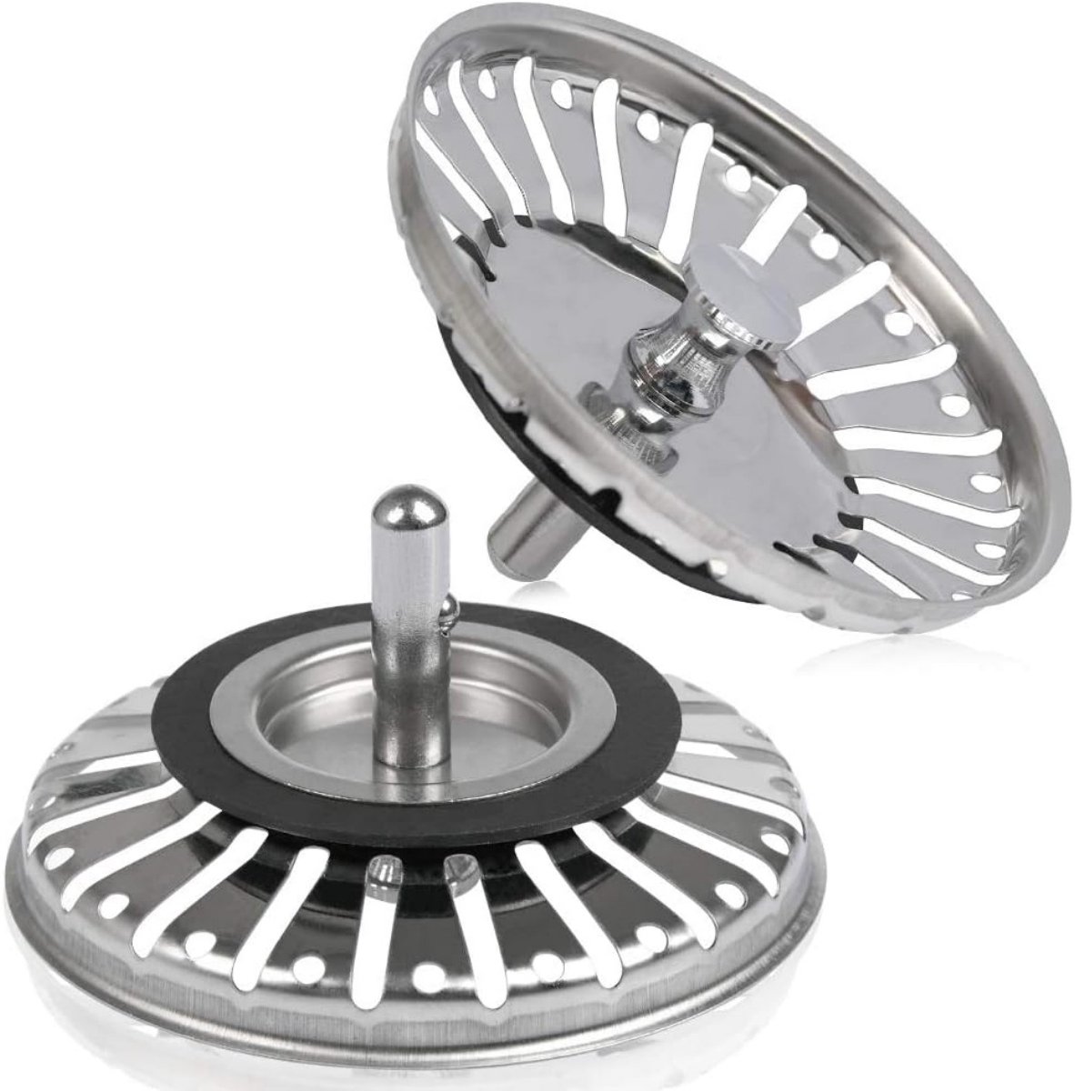 Afvoerplugkorf - Gootsteenzeef - Afvoerstopmand - Zeef - 8.4 cm - RVS