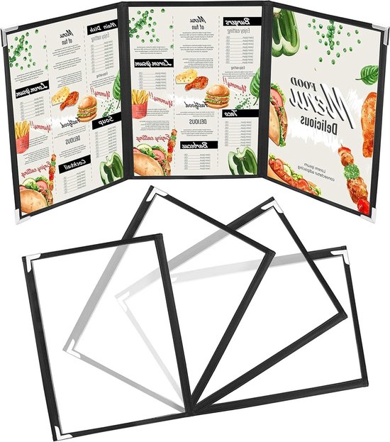 Menu Book KurtzyTriple Fold A4 10 Pack - 3 Fold Double View S 677687