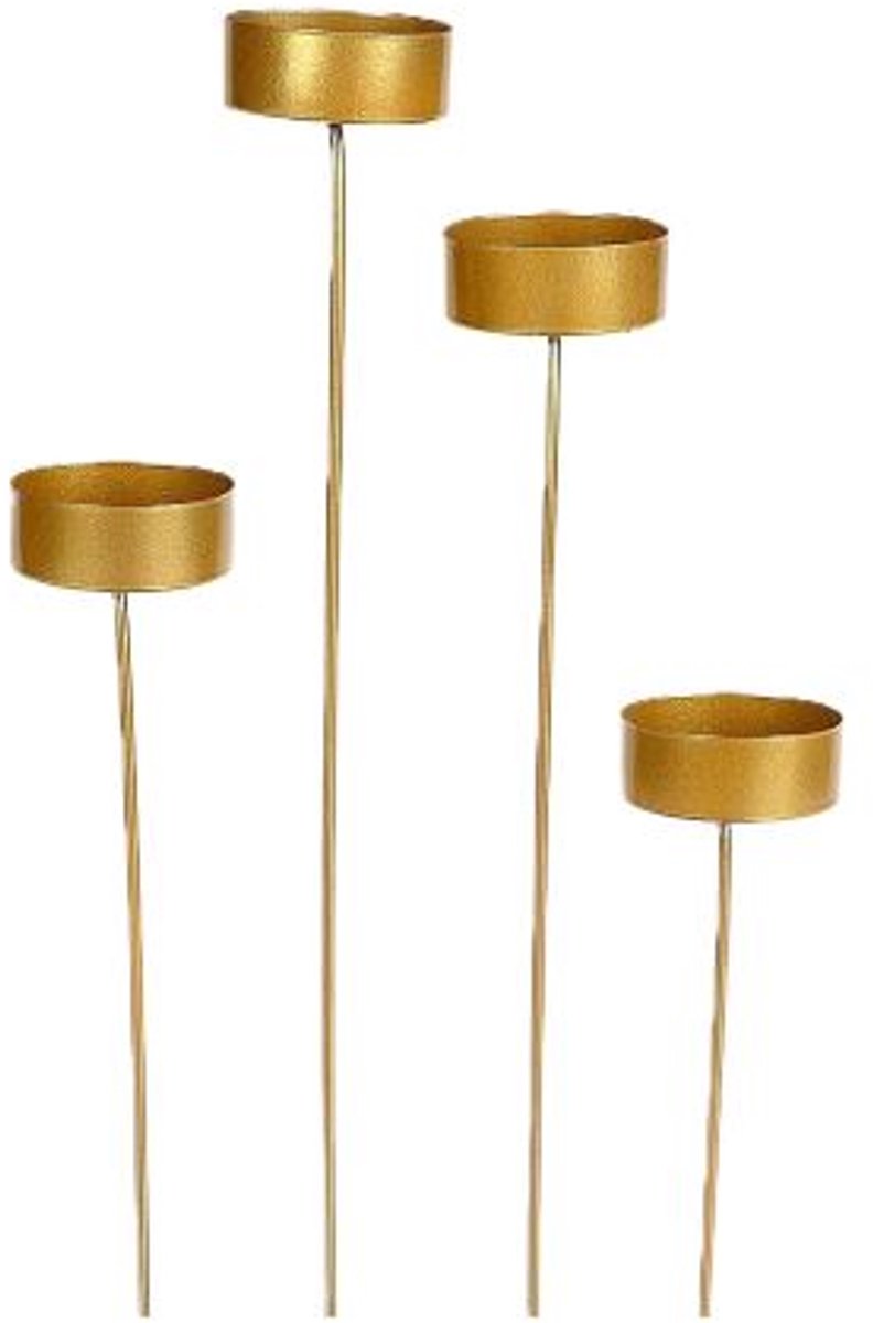 Kaarshouder Goud Ø4.5 cm