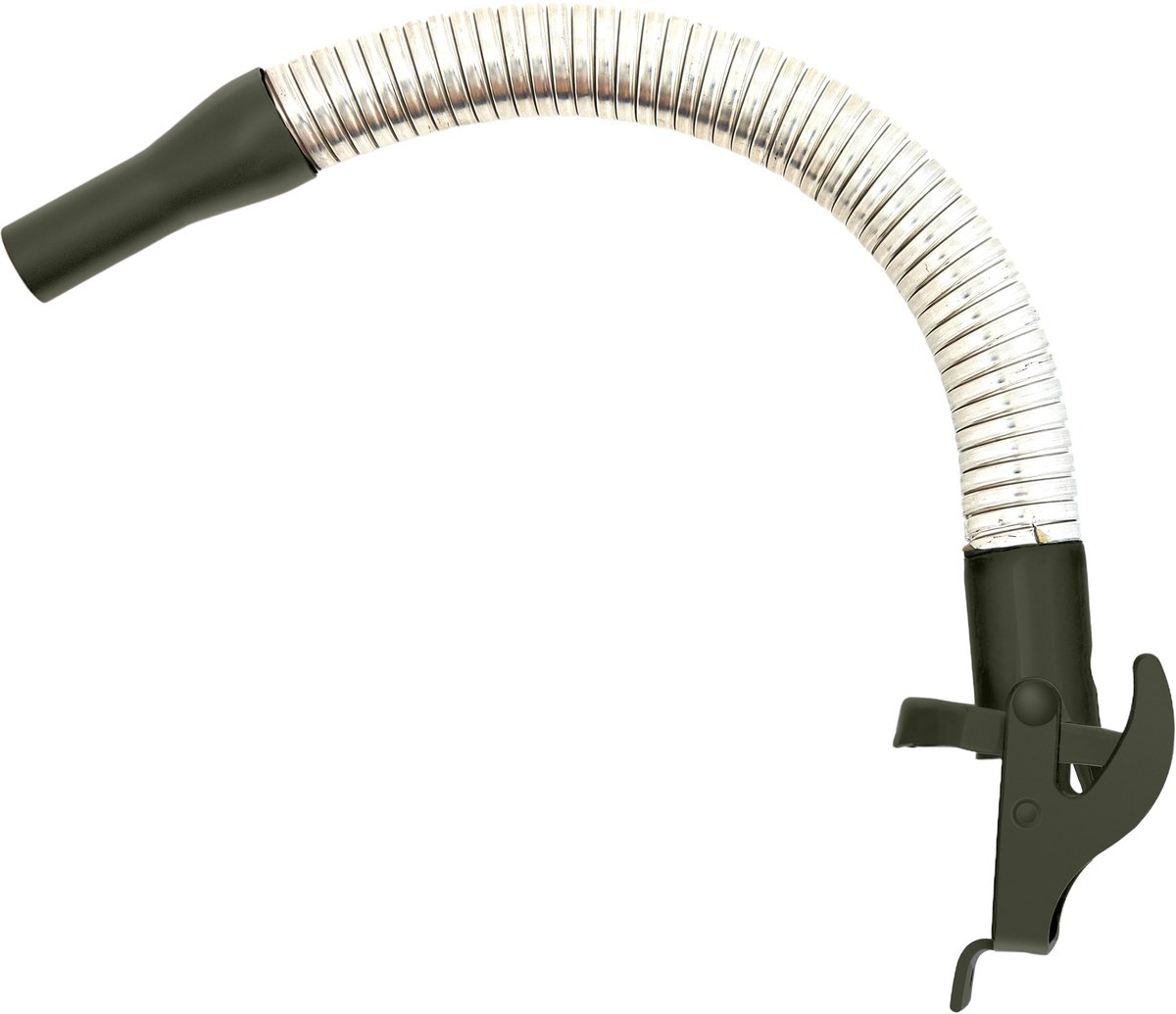 BW® Flexibele schenktuit voor brandstofjerrycans, metalen benzinejerrycans 5 / 10 / 20 liter - flexibele slang 20 mm voor benzine - bronsgroen - Gemaakt in Europa