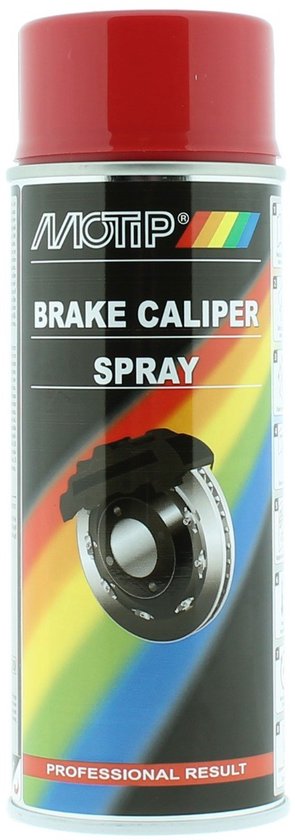 blik motip rood speciale remklauw verf 400ml m04098 auto voor motor scooter nieuw