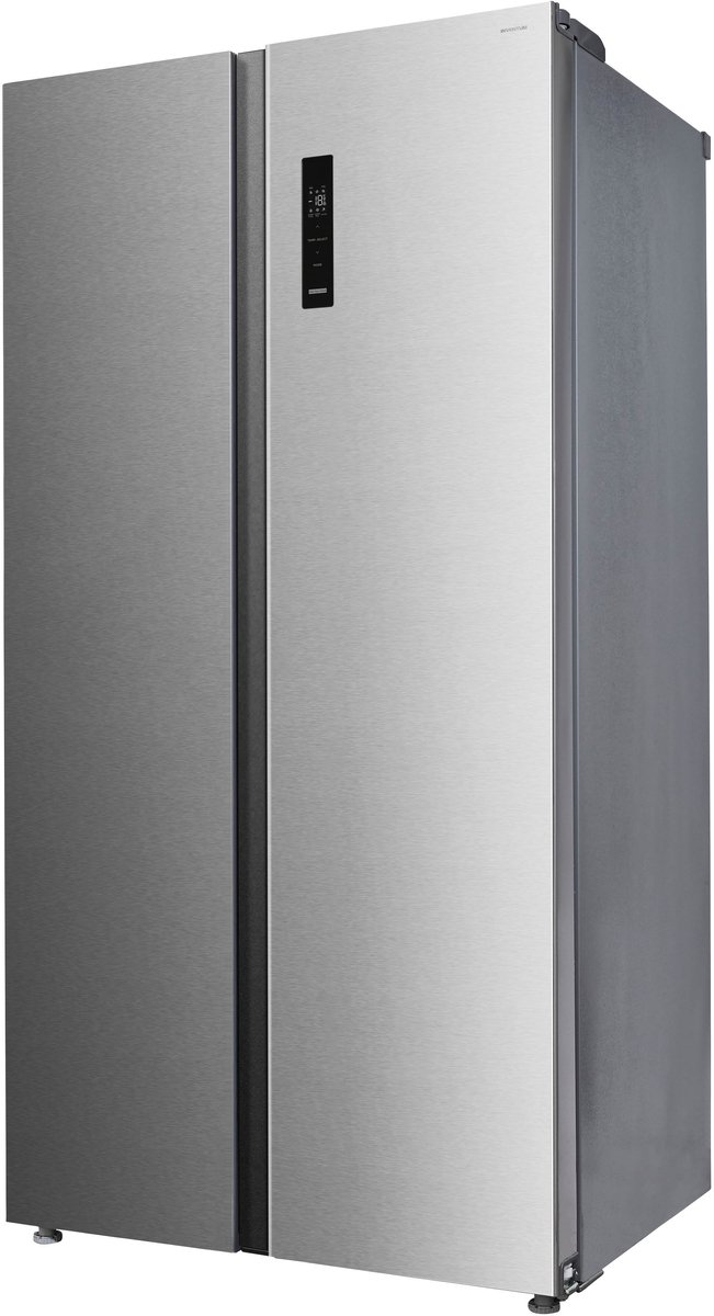 Inventum SKV0178R No Frost energiezuinige Amerikaanse koelkast - 555 liter - Digitaal led-display - IJsblokjesmaker - Stil: 37 dB Superkoelen - Supervriezen - 2 deuren - Energielabel D - RVS — afbeelding 5