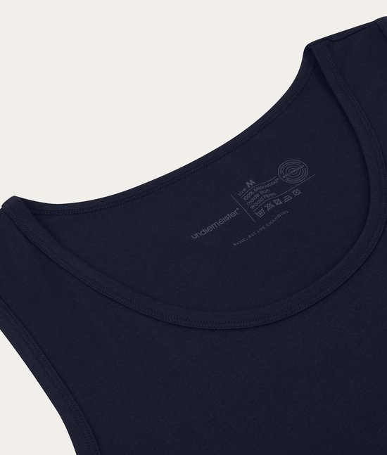 Débardeur Undiemeister - Débardeur homme - Coupe slim - En bois de mélamine - Col rond - Storm Cloud (Blauw) - Lot de 3 - S