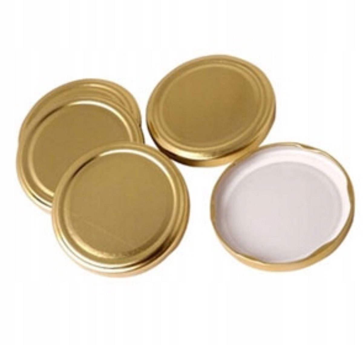 Altom - Gouden Deksel voor Potten - 82 mm - 10 Stuks - 6 Sluitingen