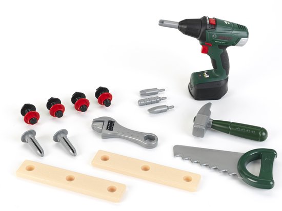 Klein Toys Bosch mini - speelgoed gereedschapskist - Inclusief boormachine - 3+ jaar