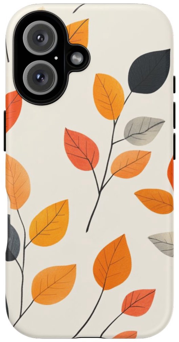 Herfstbladeren Patroon – Telefoonhoesje Geschikt voor iPhone 16