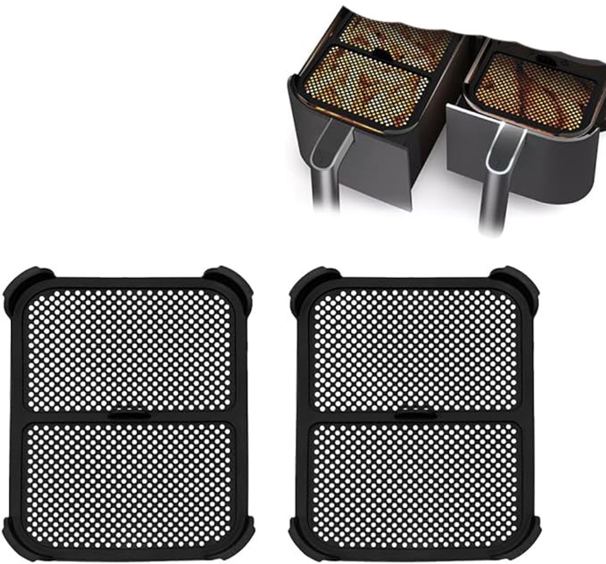 2 stuks Geschikt voor NinjaAF300 airfryer spatscherm airfryer spatscherm olieschild