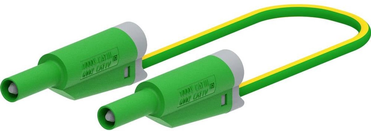 Electro PJP 2712-IEC-CD1-100V Meetsnoer Bananenstekker 100 cm Groen 1 stuk(s)